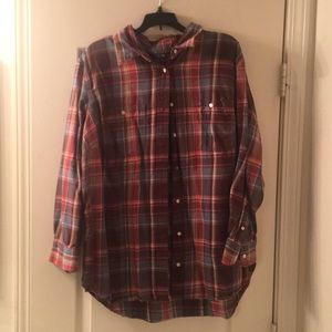 Lauren Ralph Lauren Plaid Twill Button Up Shirt
